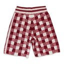 RED/WHITE DEAN HAND CROCHET SHORTS