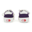 PURPLE/WHITE LOW TOP SNEAKERS
