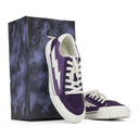 PURPLE/WHITE LOW TOP SNEAKERS