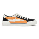 ORANGE/WHITE LOW TOP SNEAKERS