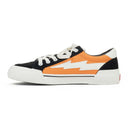 ORANGE/WHITE LOW TOP SNEAKERS