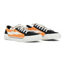 ORANGE/WHITE LOW TOP SNEAKERS
