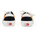 ORANGE/WHITE LOW TOP SNEAKERS