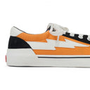 ORANGE/WHITE LOW TOP SNEAKERS