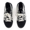 WHITE/BLACK HIGH TOP SNEAKERS