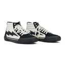 WHITE/BLACK HIGH TOP SNEAKERS