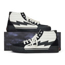 WHITE/BLACK HIGH TOP SNEAKERS