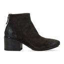 BROWN 'FUNGHETTO' CALF/DEER LEATHER ANKLE BOOTS