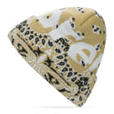 BEIGE BANDANA BEANIE