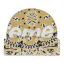 BEIGE BANDANA BEANIE