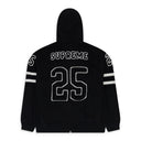BLACK FOOTBALL HOODED HOODIE