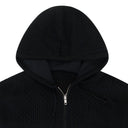 BLACK FOOTBALL HOODED HOODIE