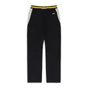 BLACK/CREAM CURVE PANEL TRACK PANTS
