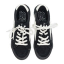 BLACK/WHITE LOW TOP SNEAKERS
