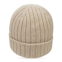 RIB STITCH LP BEIGE BEANIE