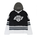 MURD333R.FM  BLACK/WHITE LA LC333 HOODIE