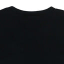 BLACK BUMPY CONTRAST RINGER T-SHIRT