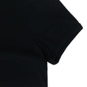BLACK BUMPY CONTRAST RINGER T-SHIRT
