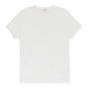 WHITE BUMPY CONTRAST RINGER T-SHIRT