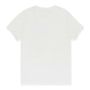 WHITE BUMPY CONTRAST RINGER T-SHIRT