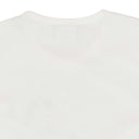 WHITE BUMPY CONTRAST RINGER T-SHIRT