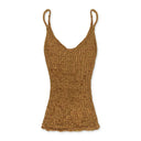 BROWN RIBBON TANK TOP