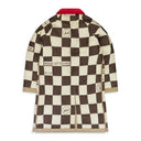 BEIGE MENS WOVEN RAINCOAT