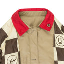 BEIGE MENS WOVEN RAINCOAT