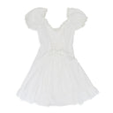 WHITE BRODERIE DAY DRESS