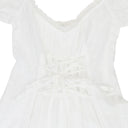 WHITE BRODERIE DAY DRESS
