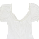 WHITE BRODERIE DAY DRESS