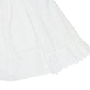 WHITE BRODERIE DAY DRESS