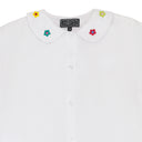 WHITE FLOR FRENCH T-SHIRT