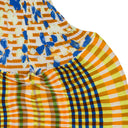 MULTICOLOR MULTIPRINT LIGHT DAY DRESS