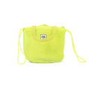 YELLOW MINI DRAWSTRING BUCKET BAG