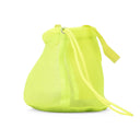 YELLOW MINI DRAWSTRING BUCKET BAG