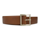 BROWN CLASSIC SQUARE BUCKLE BELT