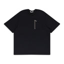 BLACK HEAVYWEIGHT POCKET AND ZIPPER T-SHIRT