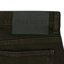 BROWN CONTRAST TURN UP JEANS