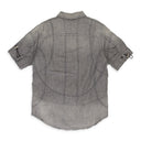 GRAY PAPERCLIP ZIP UP T-SHIRT