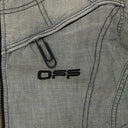 GRAY PAPERCLIP ZIP UP T-SHIRT