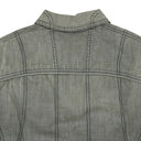 GRAY PAPERCLIP ZIP UP T-SHIRT