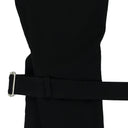 BLACK BUCKLE CASUAL PANTS