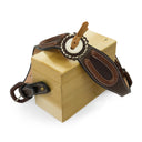 BROWN CORRELLON STRAP SHOULDER BAG