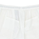 WHITE WIDE LEGGED SHORTS