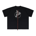 BLACK DISCHARGE T-SHIRT