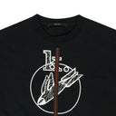 BLACK DISCHARGE T-SHIRT