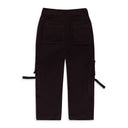 BURGUNDY TIE KNOT STRAIGHT PANTS
