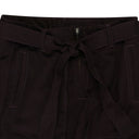 BURGUNDY TIE KNOT STRAIGHT PANTS