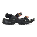 BLACK X SUICOKE WAVE LACETS CURB SANDALS